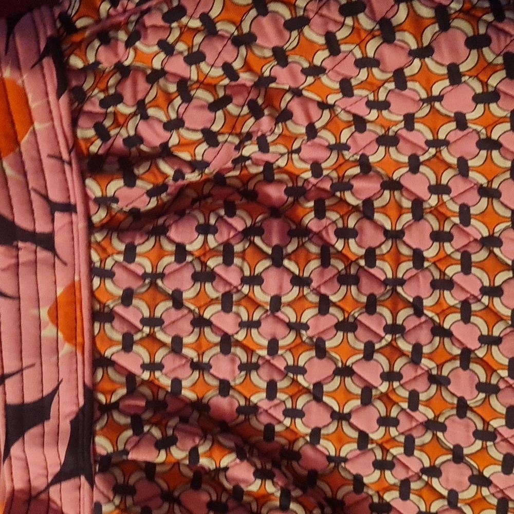 Vera Bradley Reversible Tote 12" x 10-3/4" x 4-1/2"with a 9" strap drop